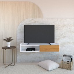 Rack para Tv Suspenso até 50 Polegadas com 1 Porta e 1 Nicho Atena - 5