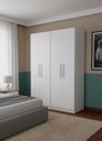 Ver imagem 3 de Guarda-roupa Modular 4 Portas 1014 Ilan Branco