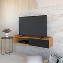 Ver imagem 1 de Rack para Tv Suspenso até 50 Polegadas com 1 Porta e 1 Nicho Atena