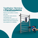 Ver imagem 2 de Kit Toalheiro Térmico Redondo Inox Polido Esquerdo e Parafusadeira