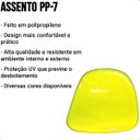Ver imagem 4 de Assento para Estádio Banco Cadeira Concha Pp-7 Proteção Uv Amarelo
