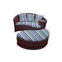 Ver imagem 1 de Chaise Nova Delhi Folha - Tecido Alanta