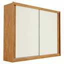 Ver imagem 2 de Guarda-Roupa Casal Creta 2 Portas 4 Gavetas 100% Mdf Peroba/Off White - Europa Móveis