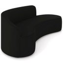 Ver imagem 6 de Sofá 4 Lugares para Sala 220cm Orgânico Wendi Veludo Preto I01 - Mpozenato