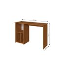 Ver imagem 3 de Mesa Escrivaninha com Veneta 3 Nichos 110cm Freijó Marrom