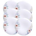 Ver imagem 1 de Jogo 6 Pratos Rasos 28cm Tramontina Floratta Porcelana Decorada Mesa Posta