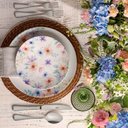 Ver imagem 2 de Jogo 6 Pratos Rasos 28cm Tramontina Floratta Porcelana Decorada Mesa Posta