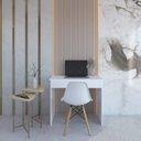 Ver imagem 4 de Mesa Escrivaninha com Sevilha 1 Gaveta 90cm Branco