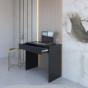Ver imagem 5 de Mesa Escrivaninha com Sevilha 1 Gaveta 90cm Preto