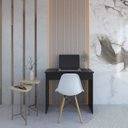 Ver imagem 4 de Mesa Escrivaninha com Sevilha 1 Gaveta 90cm Preto