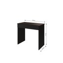 Ver imagem 3 de Mesa Escrivaninha com Sevilha 1 Gaveta 90cm Preto
