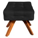 Ver imagem 7 de Kit 2 Puffs Decorativos Base Giratória Karen Suede Preto - Gran Belo