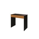Ver imagem 2 de Mesa Escrivaninha com Sevilha 1 Gaveta 90cm Preto com Amadeirado Freijó