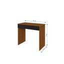 Ver imagem 3 de Mesa Escrivaninha com Sevilha 1 Gaveta 90cm Freijó com Preto Marrom