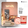 Decor Colors Tinta Efeito Cimento Queimado Diamantado Aveludado Rose Gold 3,2kg - 4
