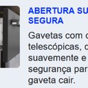 Ver mais imagens de Cozinha Modulada Compacta em Aço 4 Peças 13 Portas Sendo 3 com Vidro 2 Gavetas Florença Itatiaia Cinza/Branco/Grafite