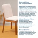 Ver imagem 7 de Kit 2 Cadeiras Sala de Jantar Pequi CabeCasa MadeiraOriginals