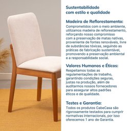 Kit 2 Cadeiras Sala de Jantar Pequi Cabecasa Madeiramadeira - 7