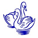 Ver imagem 1 de Adesivo Box Banheiro Cisne Decoração Decoração Enfeite Parede Box Banheiro:Azul