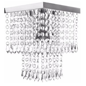 Kit C/ 2 Luminárias Torre De Acrílico Para Quarto/Sala, Com 35Cm De Altura