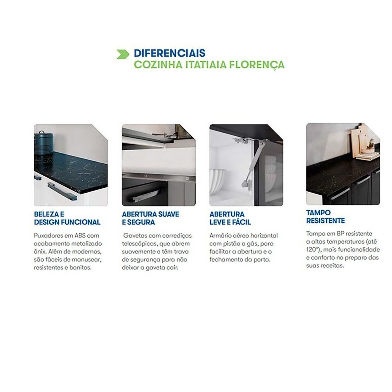 Cozinha Compacta em Aço 4 Peças 13 Portas 2 Gavetas Itatiaia - 9