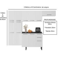Cozinha Compacta em Aço 4 Peças 13 Portas 2 Gavetas Itatiaia - 4