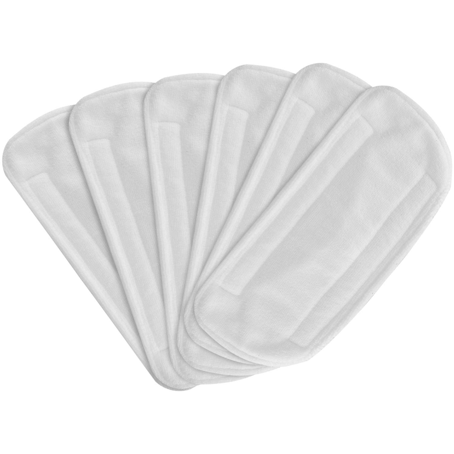 Secura 6 Mop Pads de Microfibra Laváveis para Secura Em-516 (branco)