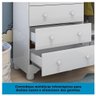 Cômoda Infantil Peroba Júnior Mdf Branco 1 Porta 4 Gavetas - 6