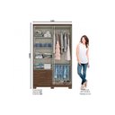 Ver imagem 2 de Guarda Roupa Solteiro 4 Portas e 3 Gavetas C/ Pés Caju Da135 Branco - Henn