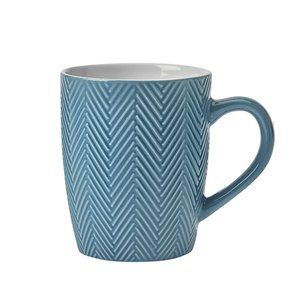 CANECA CAFE CHA TEXTURA FROZEN 360ML AZUL (ETI)