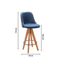Ver imagem 3 de Kit 2 Banquetas Altas Giratórias Júlia Azul