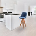 Ver imagem 2 de Kit 2 Banquetas Altas Giratórias Júlia Azul