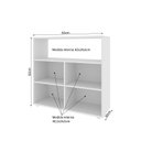 Ver imagem 3 de Estante Livreiro Multiuso com 5 Nichos Cairo