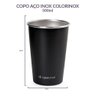 Copos de Inox Coloridos 500 Ml 3 Unidades Termopro - 7