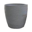 Ver imagem 1 de Vaso Planta 30x30 Oval Moderno Polietileno - CINZA CIMENTO 004