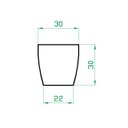 Ver imagem 3 de Vaso Planta 30x30 Oval Moderno Polietileno - CINZA CIMENTO 004