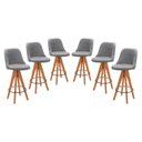 Ver imagem 1 de Kit 6 Banquetas Altas Giratórias Júlia