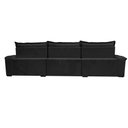 Ver imagem 6 de Sofá Retrátil e Reclinável 3,85m Cama inBox Big Fresh com SoftGel D40 Velupluma Preto