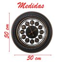 Ver imagem 4 de Relógio de Parede Elegante Decorativo Vazado Vintage de 50cm