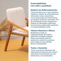 Kit 2 Cadeiras Sala de Jantar Pequi com Braço Cabecasa Madeiramadeira - 7