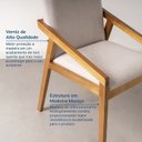 Ver imagem 5 de Kit 2 Cadeiras Sala de Jantar Pequi com Braço CabeCasa MadeiraOriginals Bege/Castanho