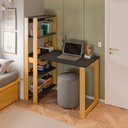 Ver imagem 7 de Mesa Escrivaninha com Estante e 4 Prateleiras Licce