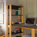 Ver mais imagens de Mesa Escrivaninha com Estante e 4 Prateleiras Licce