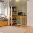 Ver imagem 5 de Mesa Escrivaninha com Estante e 4 Prateleiras Licce