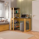 Ver imagem 4 de Mesa Escrivaninha com Estante e 4 Prateleiras Licce