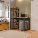 Ver imagem 4 de Mesa Escrivaninha com Estante e 4 Prateleiras Licce