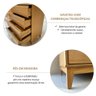 Cômoda 4 Gavetas em MDF e Madeira Maciça Linha Prata  - 8