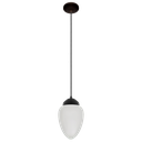 Ver imagem 1 de Lustre Pendente Vintage Preto Pêra Incolor Fosca Lapidada