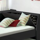 Ver imagem 6 de Cama Solteiro Bicama Estante +luz+2colc Ditália BB2829 cor:preto