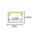 Ver imagem 1 de Perfil de Sobrepor Taschibra para Fita de Led Vertex 20 com 2 Metros Preto